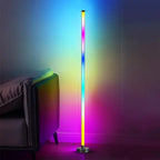 RGB Floor Lamp Modern Floor Lamp Music Sync 10W Standing Floor Lamp Ambient Lighting with App Remote Control for Bedrooms Living-Serilas