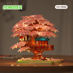 Christmas Gifts DIY Flowers Tree House Micro Building Blocks Block Assembly Brick Handmade Girls Girlfriend Birthday gift kids-Serilas