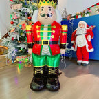 Christmas Large Standing Balloons 3D Inflatable Aluminum Foil Balloon Santa Claus Snowman Xmas Party Home Decors Supply Kid Gift-Serilas