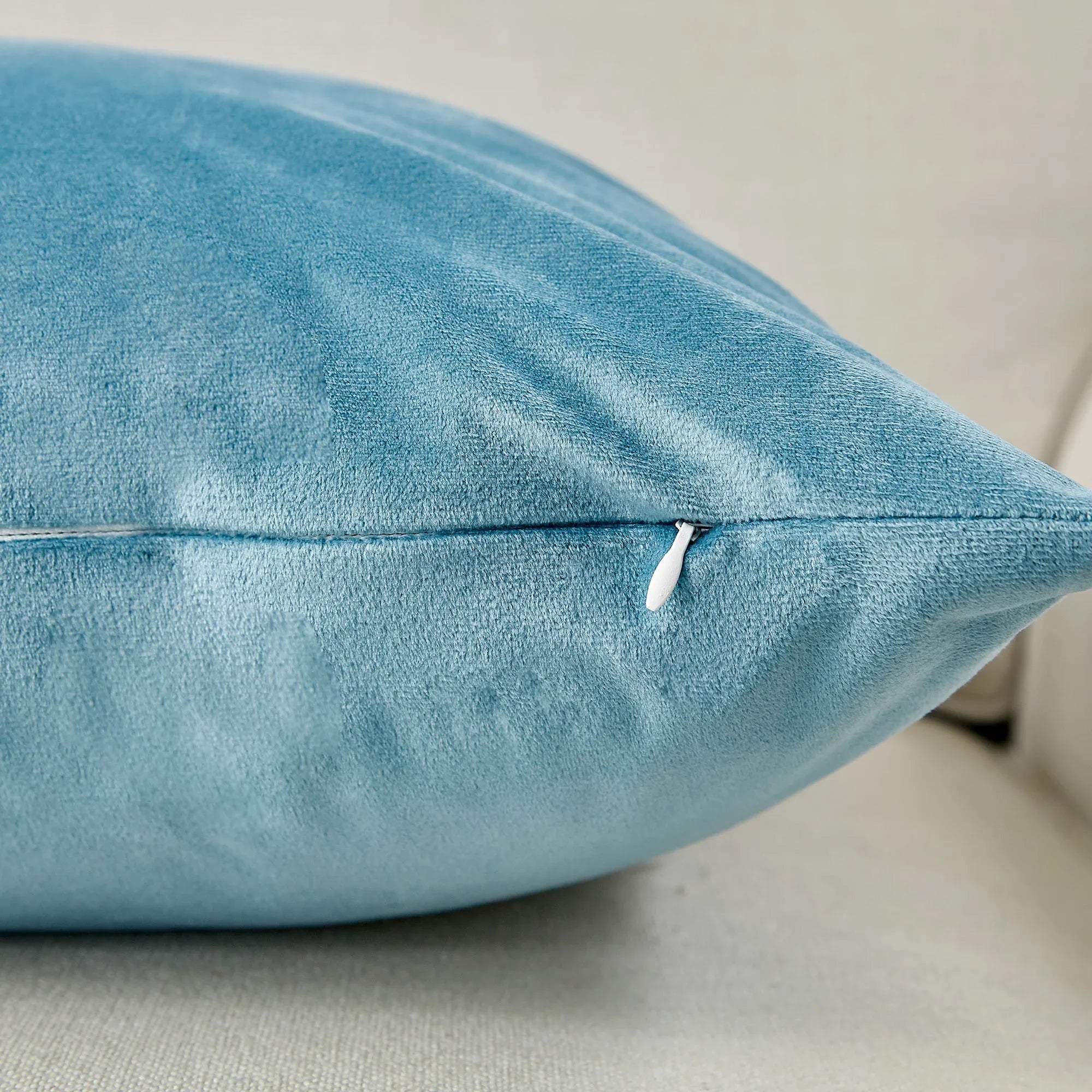 Velvet Cushion Cover Blue Home Decor Items Creative Decorative Pillows for Sofa Bed Living Room Personalized Gifts 40*40cm-Serilas