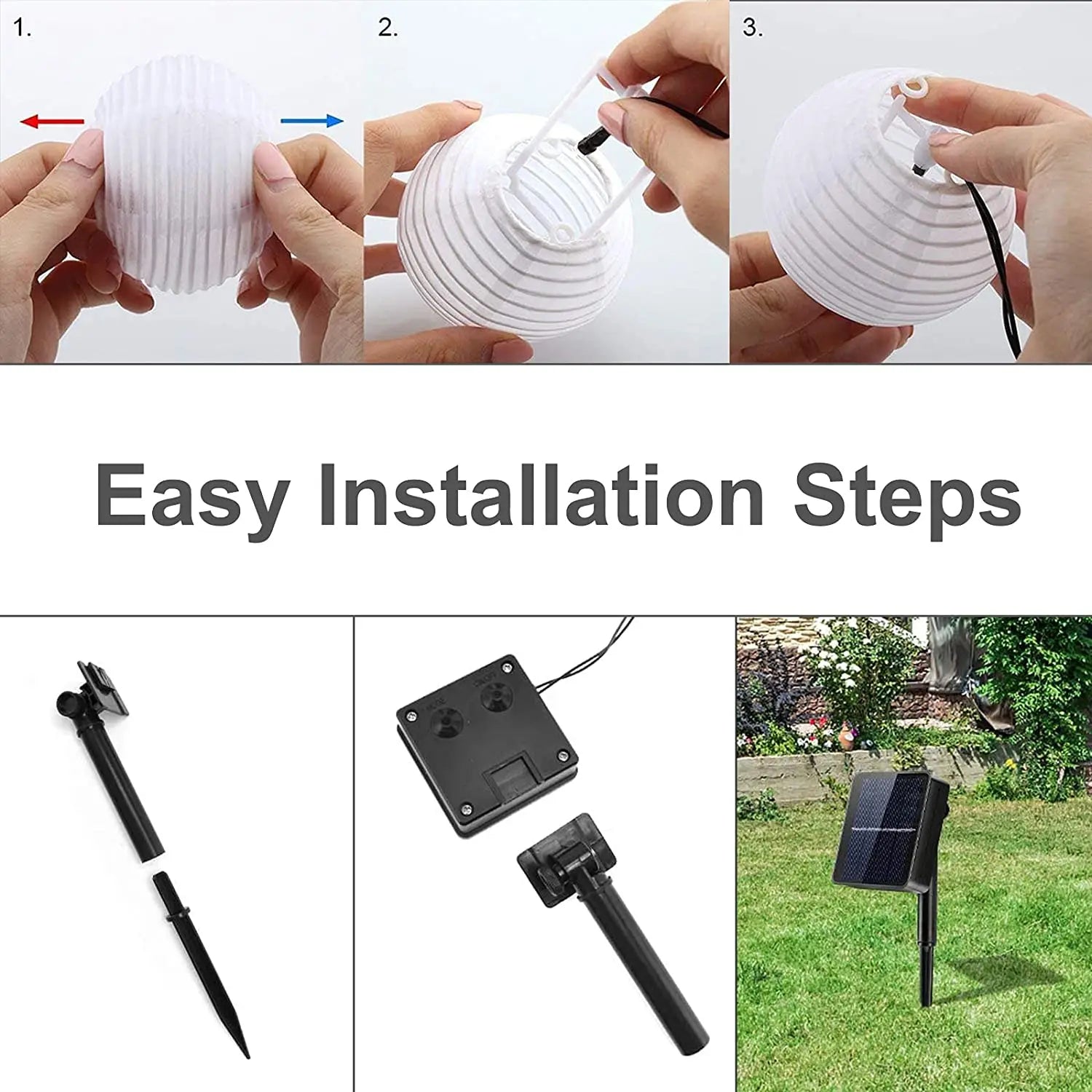 Solar String Lights 10/20/30 LED Outdoor Waterproof Christmas Garland Lantern Fairy Lamp String  for Garden Wedding Party Decor-Serilas