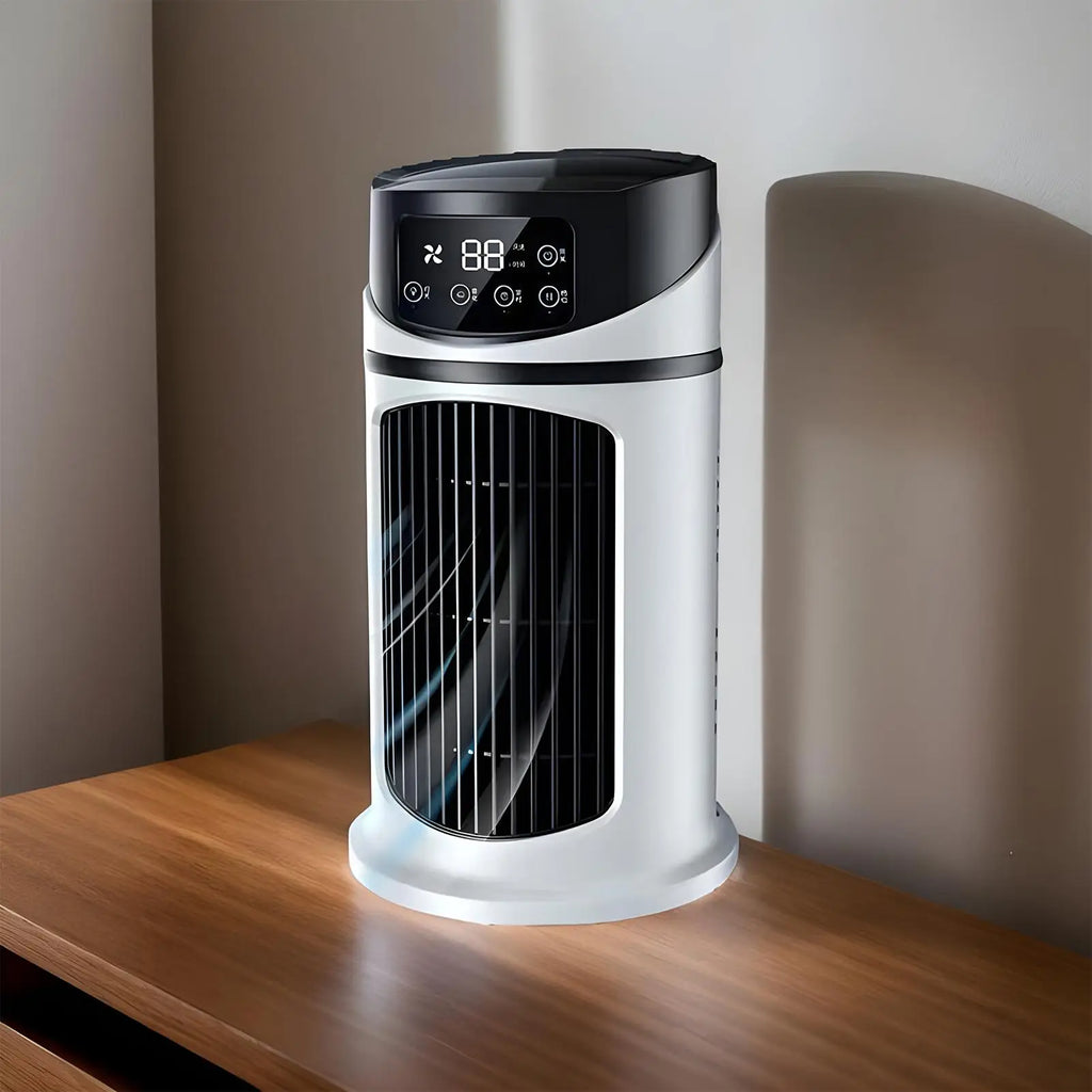 Portable AC Fan Cooler Fan Portable Air Conditioners Personal Evaporative Space Cooler with Timer Quiet Humidifier for Travel-Serilas