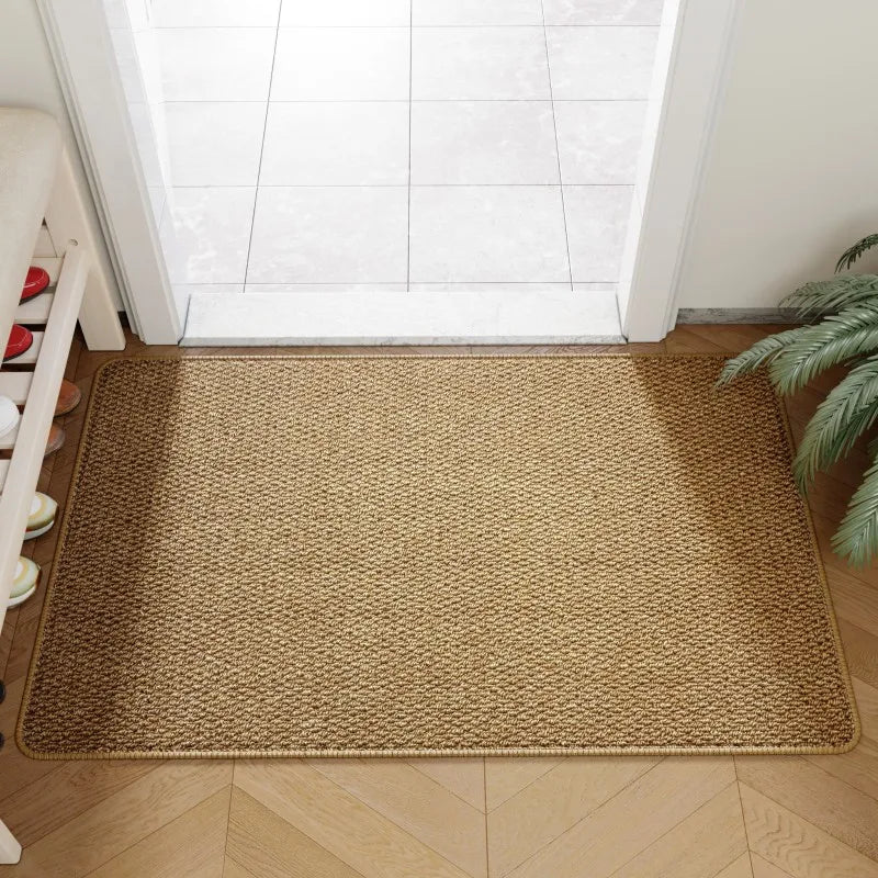 Outdoor Rugs Faux Jute Doormat Effortless Style Durability Every Entrance Floor Carpet Multi-Size 40x60cm/50x80cm/80x120cm-Serilas