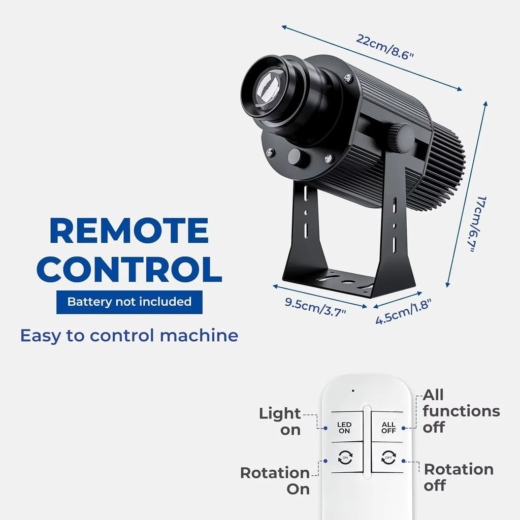 Custom Gobo Projector Light Custom Logo Lights Outdoor LED Rotating Customize Logo Spotlight for Commercial Shop Entrance Floor-Serilas