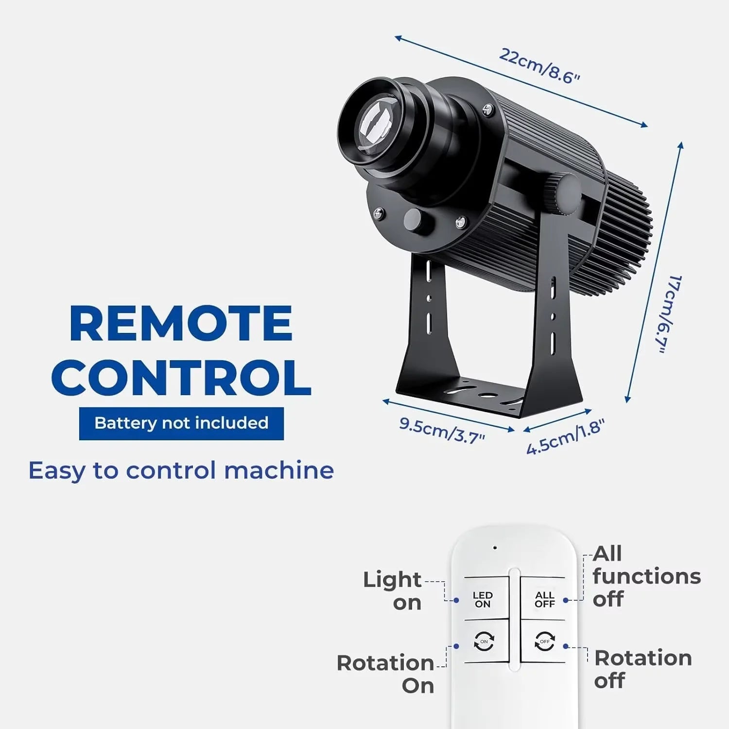 Custom Gobo Projector Light Custom Logo Lights Outdoor LED Rotating Customize Logo Spotlight for Commercial Shop Entrance Floor-Serilas