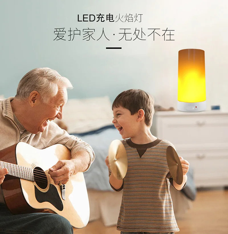 LED Flame Lamps for Room Simulated Flame Night Lights Lava Lamps Indoor Bar Ktv Wedding Decoration for Christmal New Year Gift-Serilas