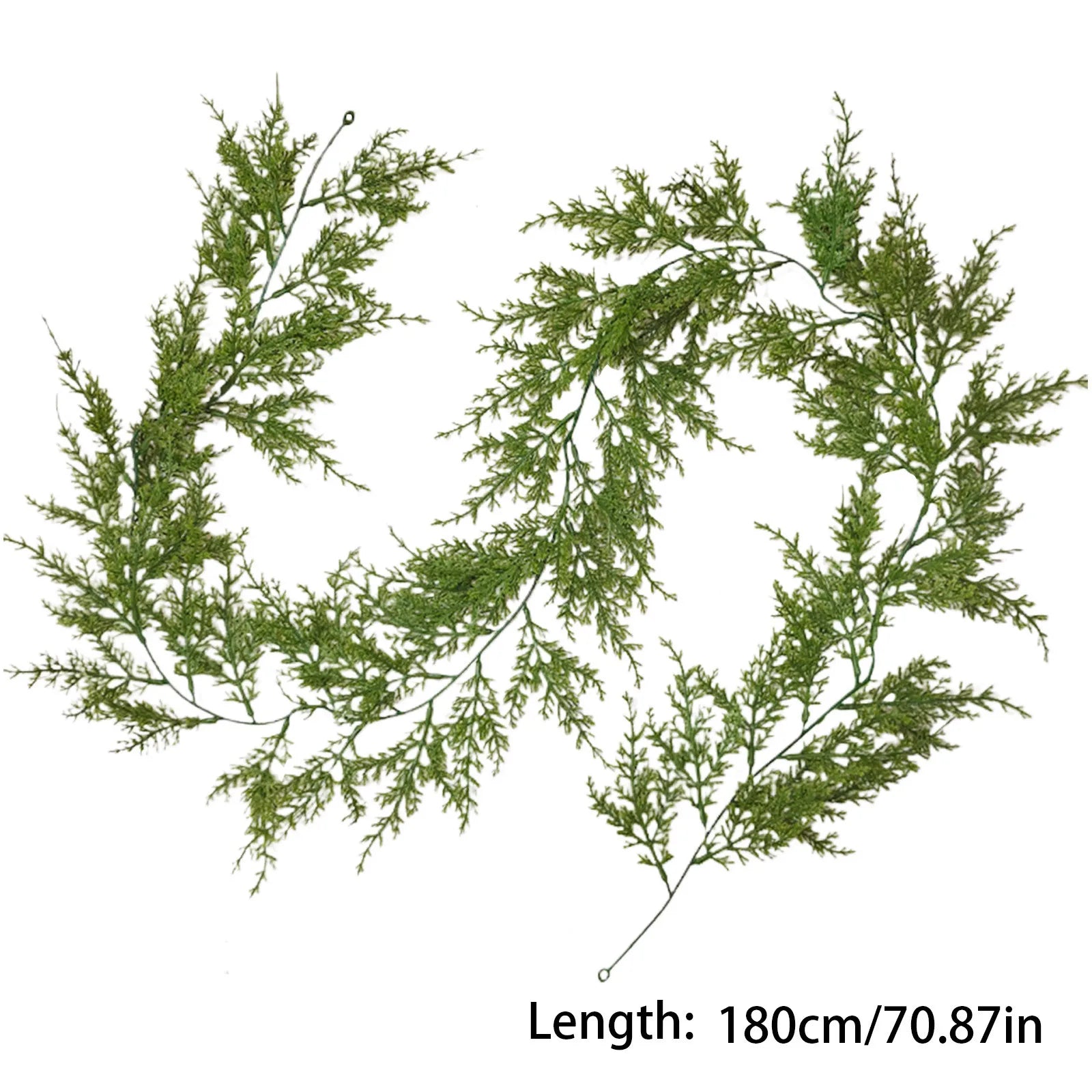 Christmas Garland Artificial Pine Garland For Outdoor Or Indoor Garden Green Fireplaces Holiday Party Decorations 1.8/1.9/2.7m-Serilas