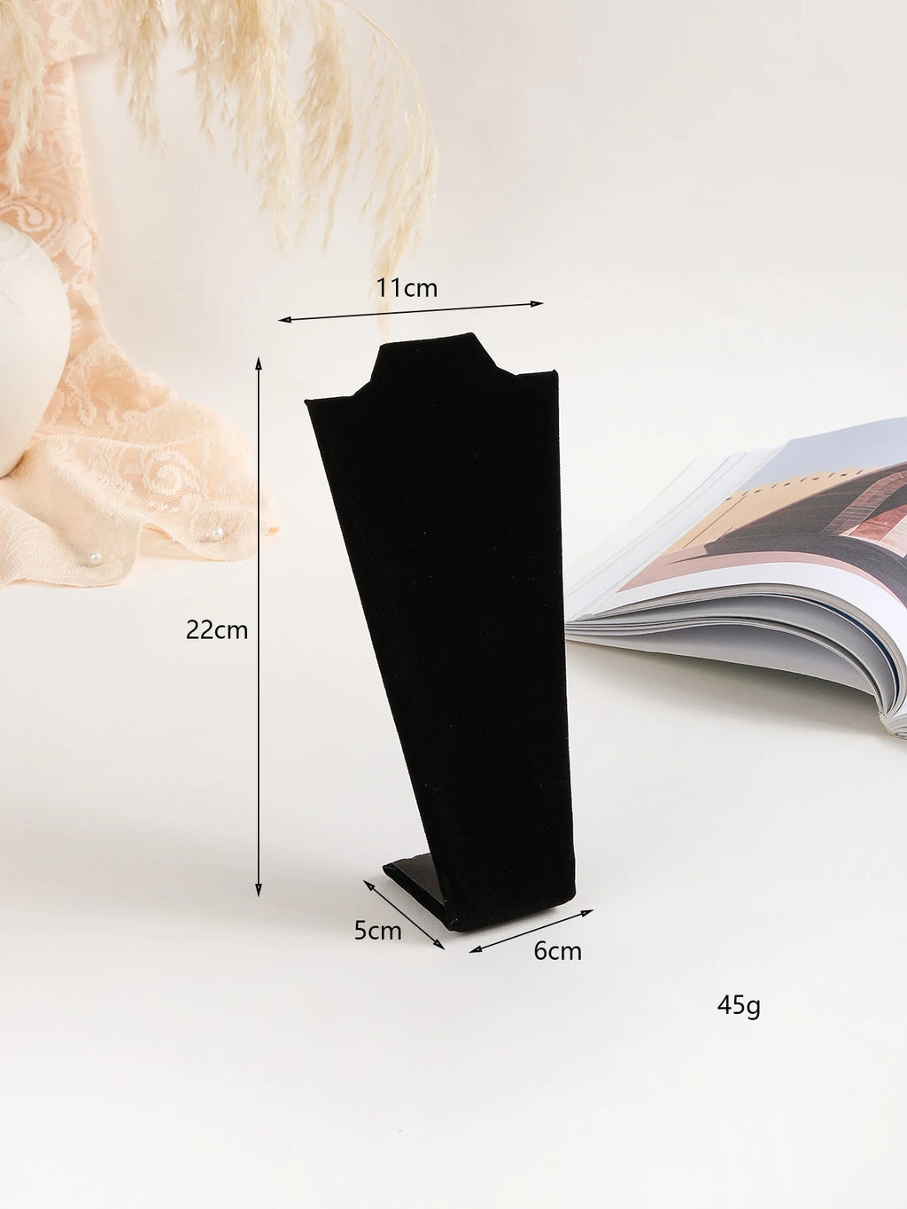 Velvet Portrait Necklace Display Pendant Organizer Jewelry Display Stand Jewelry Mannequin Bust Necklace Pendant Window Display-Serilas