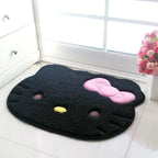 50x60cm Kawaii Hello Kitty Cartoon Rug Anime Kt Cat Plush Floor Mat Bathroom Non-Slip Carpet Car Cushion Soft Living Room Decor-Serilas