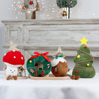 Christmas Decorations Christmas Tree Wreath Cake Wreath Shaped Plush Doll Ornament Holiday Decoration Home Decor for Christmas-Serilas