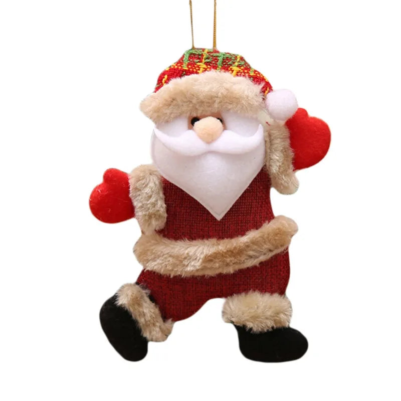 Dancing Santa Merry Christmas Ornaments xmas Tree Hanging Toys Christmas Tree Decoration Home Decor Present Xmas Children'S Gift-Serilas
