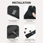 Fone Bluetooth Earphones Sports Sleeping Headband Elastic Wireless Headphones Music Eye Mask Wireless Bluetooth Headset Headband-Serilas