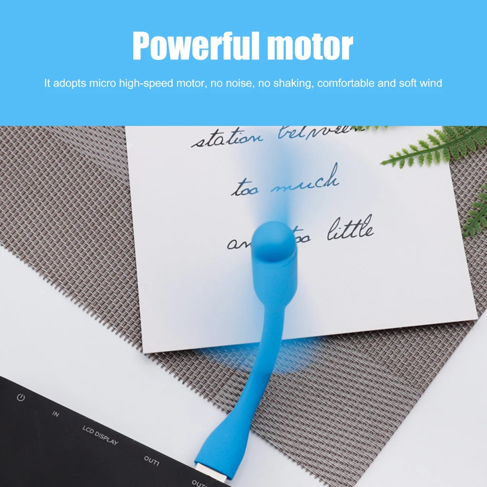 Flexible Portable Mini Fan for Power Bank Notebook Computer Summer Travel Cooling Cooler Mobile Phone USB Gadgets Fans-Serilas