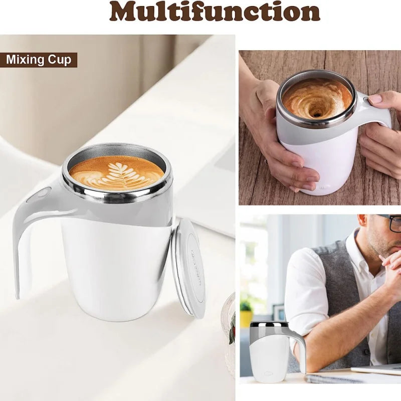 Automatic Stirring Magnetic Mug Rechargeable Model Coffee Electric Lazy Milkshake Rotating Blender Smart Mixer Thermal Bottle-Serilas