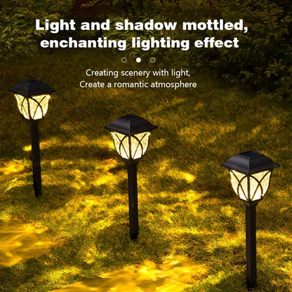 8 Pack LED Solar Courtyard Lamp Outdoor Waterproof Lawn Lights Solar Garden Paths Lane Landscape Lighting Decorative Lights