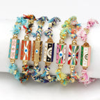 Lucky Eye Copper Enamel Turkish Evil Eye Charm Bracelet DIY Adjustable Rope Chain Bracelet for Women Men Girls Fashion Jewelry-Serilas