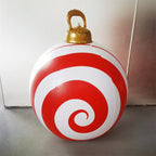55CM Christmas Inflatable Ball Outdoor Garden Decorations PVC Giant Xmas Ball Christmas Large Balls Toy New Year Party Decors-Serilas