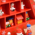 Christmas Decorations Wooden Christmas Tree Creative Scene Layout Ornaments Three-dimensional Red Xmas Table Desktop Decoration-Serilas