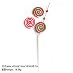 Christmas Decorations Candy Snow Berries Artificial Bouquet Xmas Tree Pendant Ornament Home Decor New Year 2025 Gift Accessories-Serilas