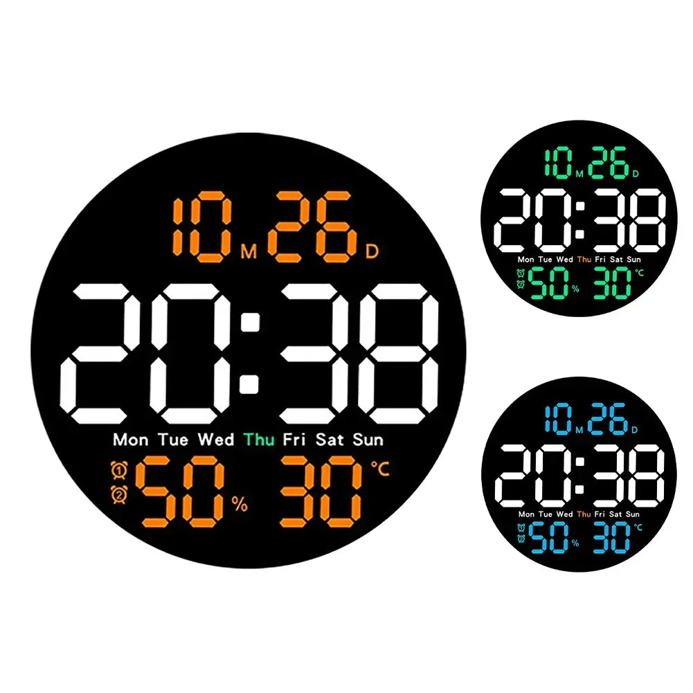 Digital Wall Clocks Large Screen With Timing Countdown Function Clocks For Home Bedroom Living Room Office Home Decoration-Serilas