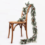 Christmas Garland Artificial Pine Garland For Outdoor Or Indoor Garden Green Fireplaces Holiday Party Decorations 1.8/1.9/2.7m-Serilas