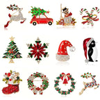 Fashionable Christmas Wreath Decoration Corsage ,31 Styles To Choose From Versatile Brooch, ,ideal Choice for Gifts-Serilas