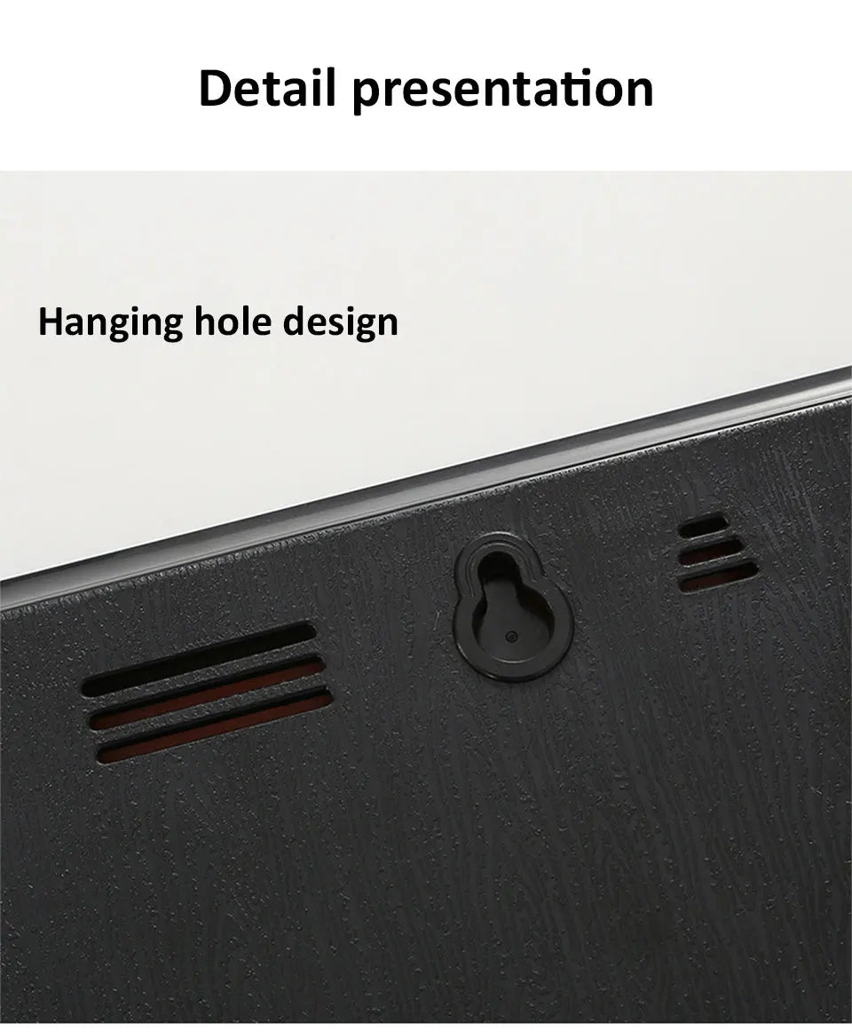 21 Inch Large Digital Wall Clock Large LED Screen Display Clock with Time/Date/Week/Temperature 12/24H Adjustable Brightness-Serilas