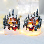 Christmas Decorations  LED Night Lights Luminous Micro Landscape House Children's Creative Gift Christmas New Year Ornaments-Serilas