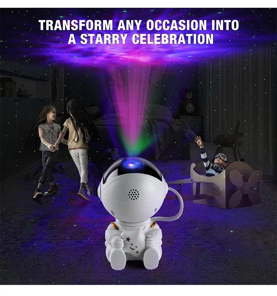 Star Projector Galaxy Night Light Astronaut Space Projector Starry Nebula Ceiling LED Lamp for Bedroom Home Decorative kids gift-Serilas