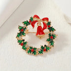 Fashionable Christmas Wreath Decoration Corsage ,31 Styles To Choose From Versatile Brooch, ,ideal Choice for Gifts-Serilas