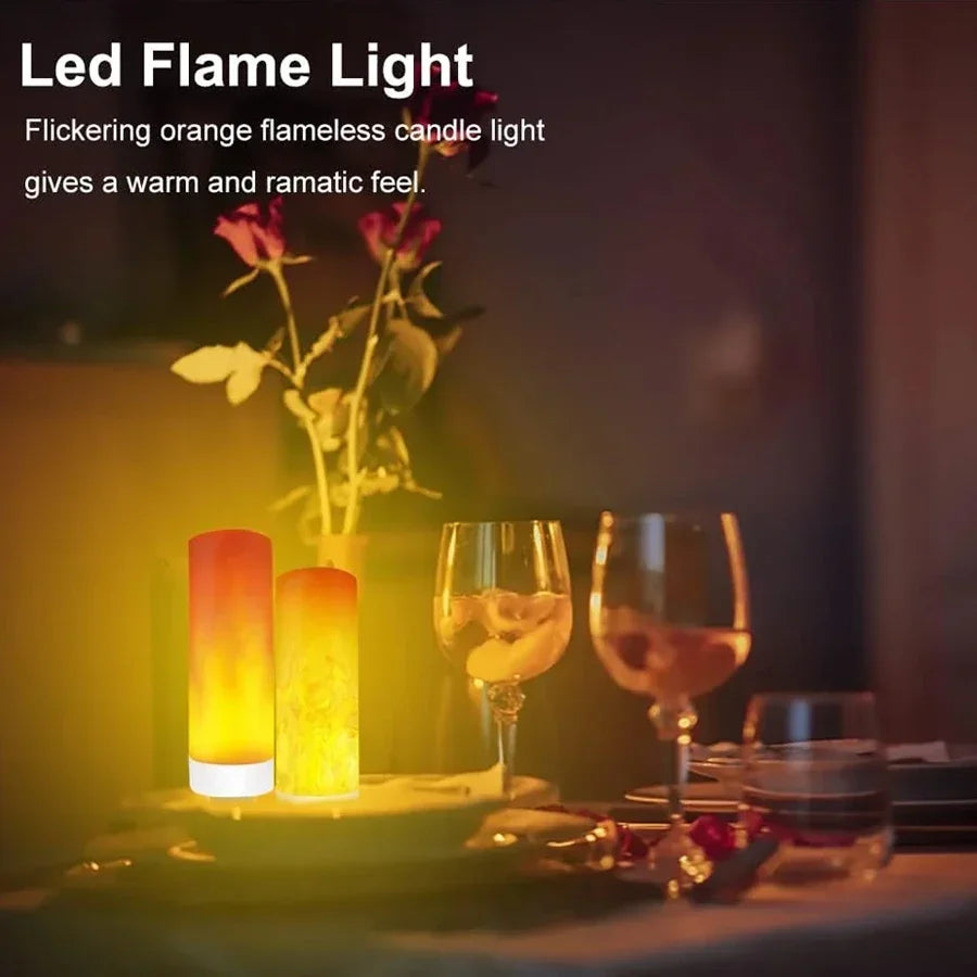 USB LED Flame Light Dynamic Flame Effect Fire Light Bulb USB Atmosphere Light LED Corn Bulb Garden Decor Flickering Lamp-Serilas