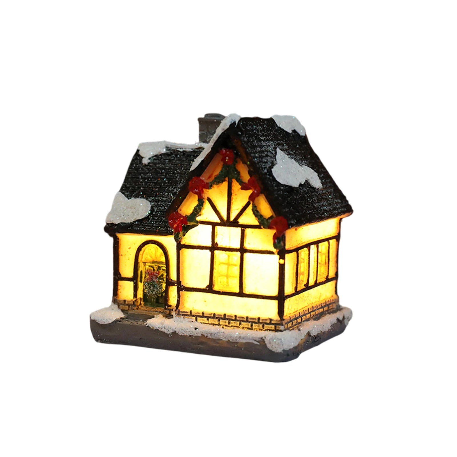 Christmas Houses Christmas Decoration With Lights Room Tabletop Supplies Festive Atmosphere Ornament Holiday Gift-Serilas