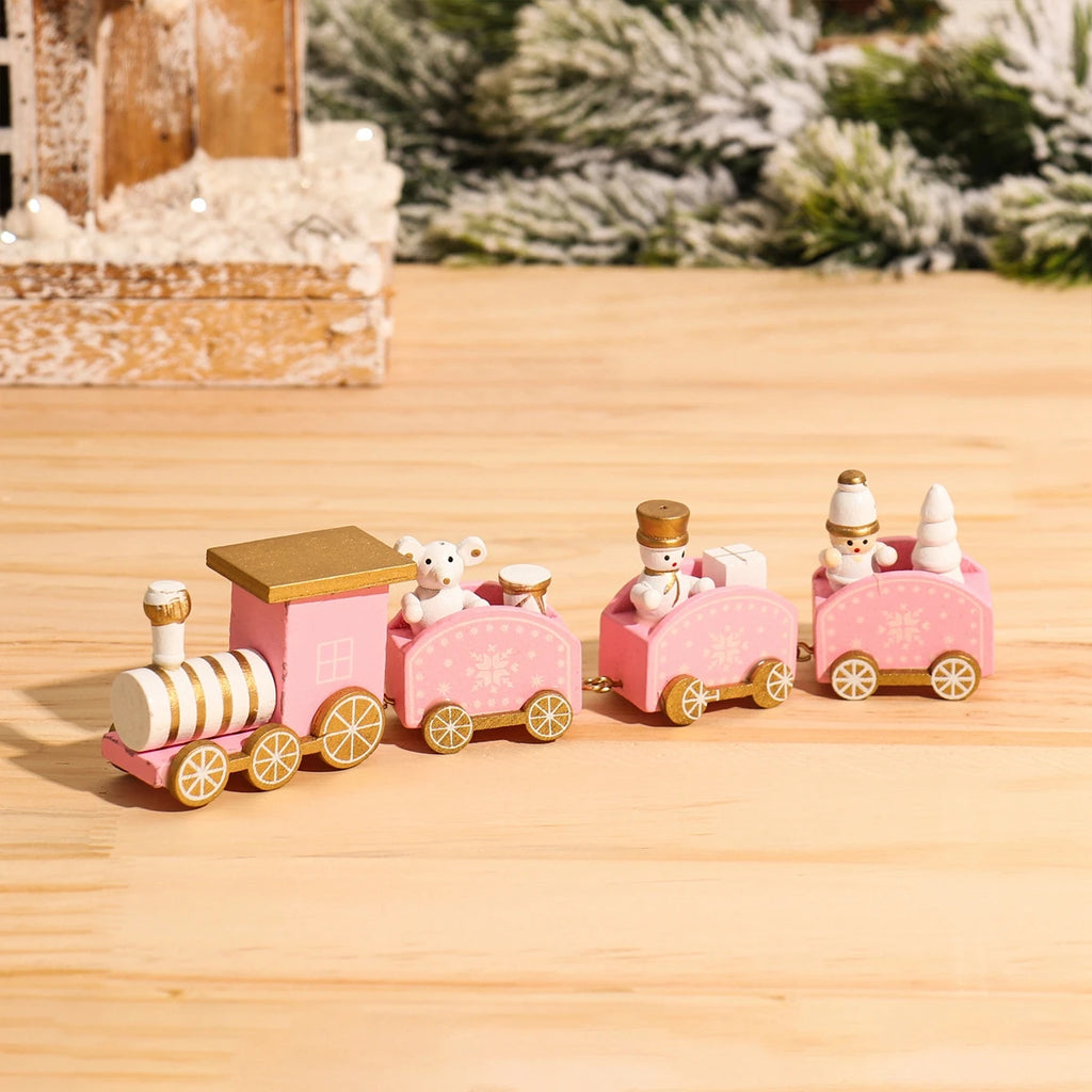 Christmas Train Merry Christmas Decorations For Home 2025 Cristmas Ornament Xmas Navidad Noel Gifts Happy New Year 2026 Gifts-Serilas