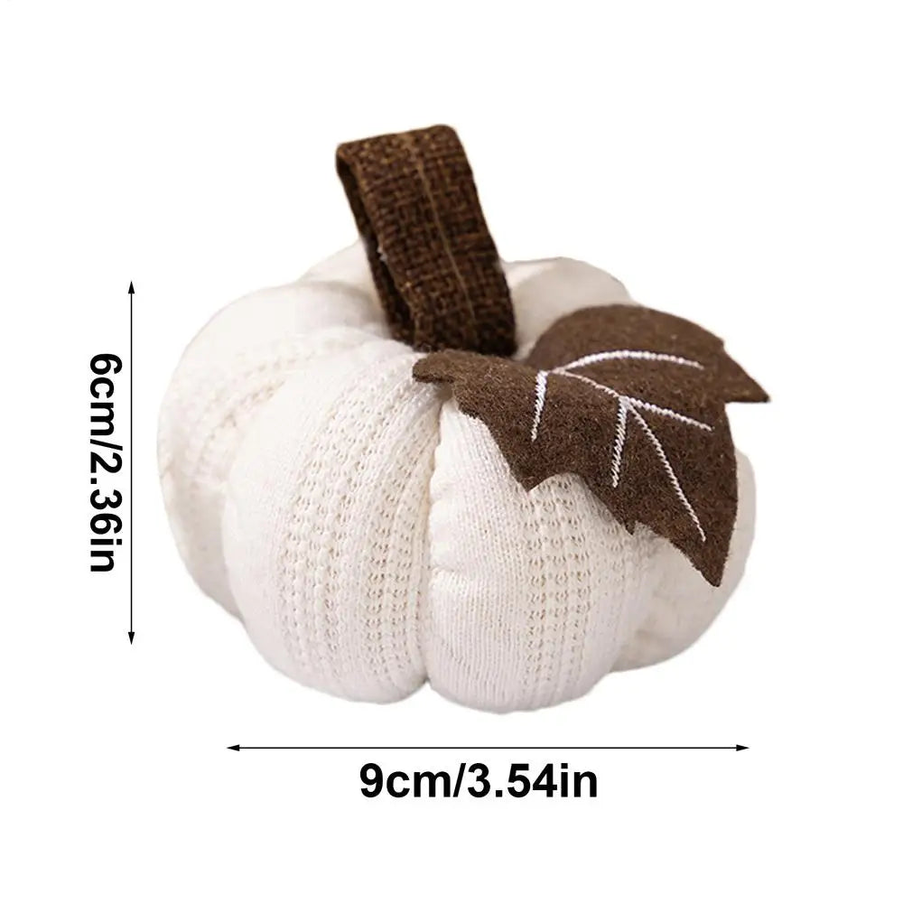 9cm Small Pumpkins Home Decor Knit Knitted Pumpkin Reusable Seasonal Charm Cozy Warm Decorative Ornaments Crochet Pumpkins-Serilas
