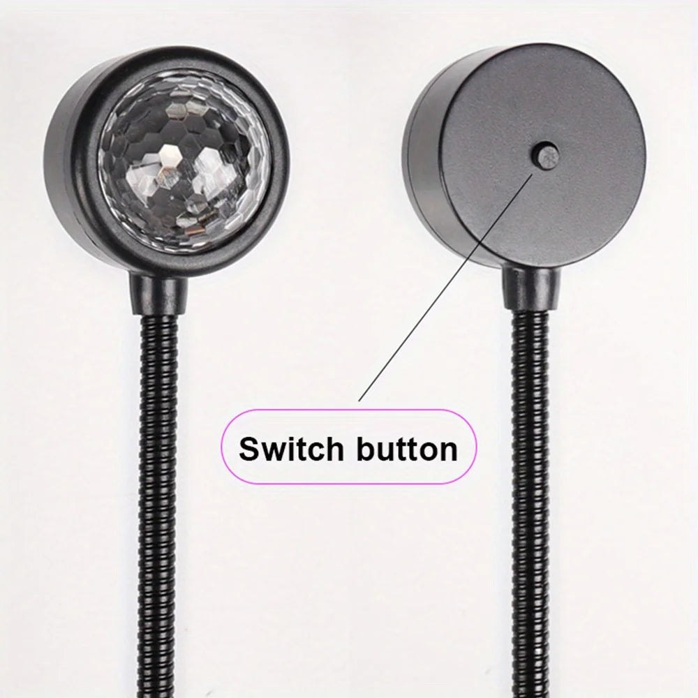 vehicle LED Starry Sky Night Light, USB Powered Galaxy Star Projector, Lamp for Car Roof, Room, Ceiling Decor, Plug and Play-Serilas