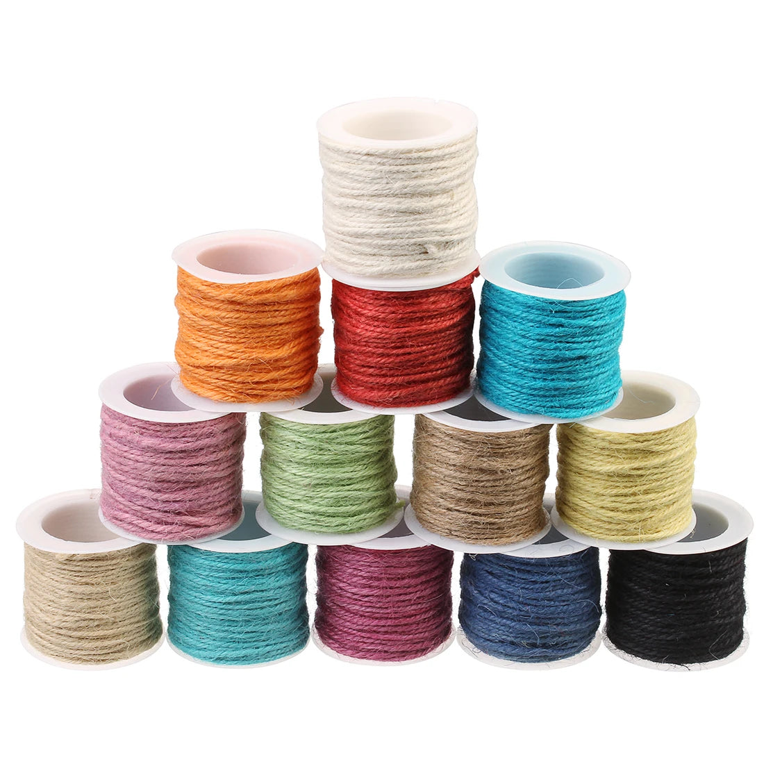 10Yards/Roll Colored Jute Twine Natural Jute Rope String for Arts Crafts Packing String Wrapping Wedding Decor Home Garden-Serilas