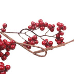 5.9ft/180cm Red Berry Christmas Garland Optional lighting Gold Silver Berry Artificial Garland Christmas Decoration for New Year-Serilas