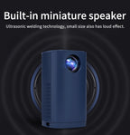 Smart Projector WIFI Mini Portable Home Theater Mobile Phone Same Screen Projector Support 4K LED Home Video Projector &Speaker-Serilas