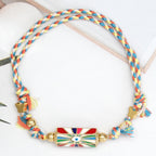 Lucky Eye Copper Enamel Turkish Evil Eye Charm Bracelet DIY Adjustable Rope Chain Bracelet for Women Men Girls Fashion Jewelry-Serilas