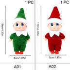 Christmas Baby Elf Dolls Mini Baby Pendants Merry Christmas Decor Gifts Festive Party Decoration Xmas Toys Gift For Kid Child-Serilas