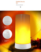 LED Flame Lamps for Room Simulated Flame Night Lights Lava Lamps Indoor Bar Ktv Wedding Decoration for Christmal New Year Gift-Serilas