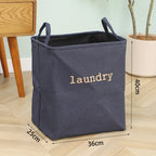Jute Cloth Art Dirty Clothes Collection Basket Light Luxury Home Bathroom Foldable Laundry Basket Large Capacity Storage-Serilas