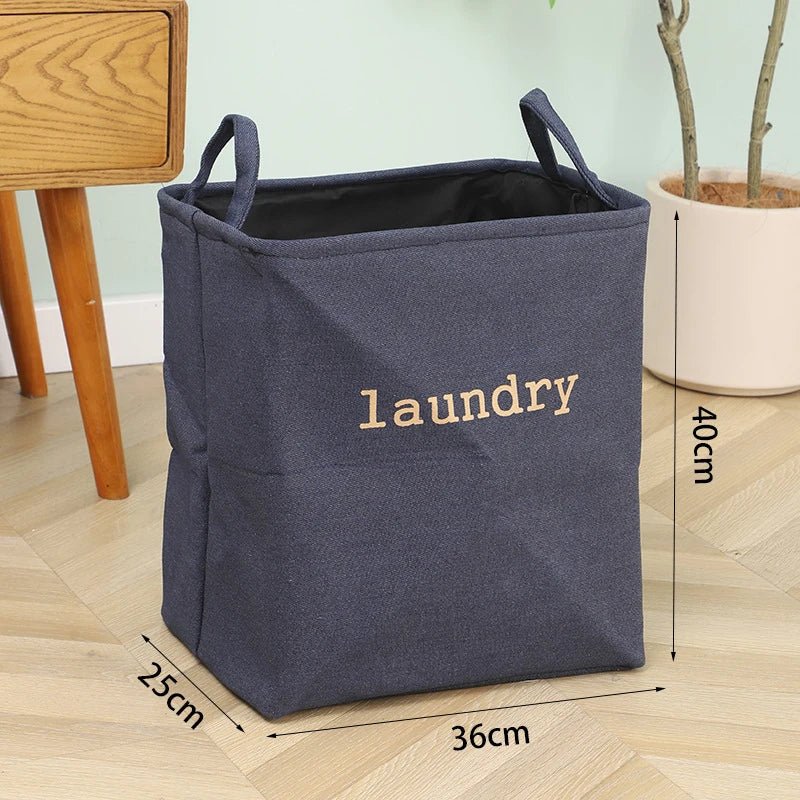 Jute Cloth Art Dirty Clothes Collection Basket Light Luxury Home Bathroom Foldable Laundry Basket Large Capacity Storage-Serilas