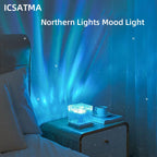 New Northern Light Starry Sky Projector Lamp Ocean Projector Lamp Bar Party Atmosphere Light Decoration Night Light Holiday Gift-Serilas