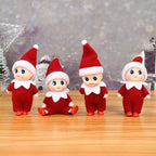 Christmas Baby Elf Dolls Mini Baby Pendants Merry Christmas Decor Gifts Festive Party Decoration Xmas Toys Gift For Kid Child-Serilas