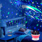 Night Lamp Projector Starry Sky Night Light Projector Baby Lamp Decor Rotating Starry Nursery Moon Galaxy Projector Table Light-Serilas
