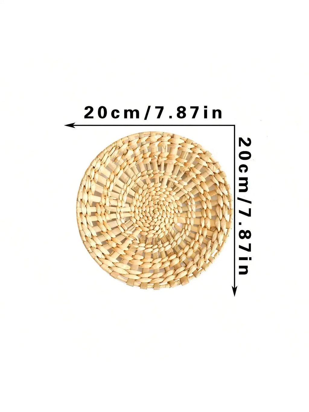 Hanging Woven Cloth Wall Basket Handmade Decorative Rustic Boho Wall Baskets Decor Home Farmhouse Wicker Round Seagrass Baskets-Serilas