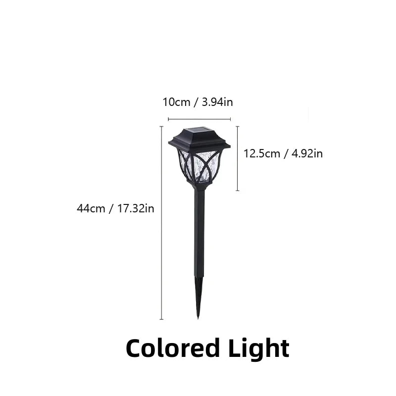 8 Pack LED Solar Courtyard Lamp Outdoor Waterproof Lawn Lights Solar Garden Paths Lane Landscape Lighting Decorative Lights