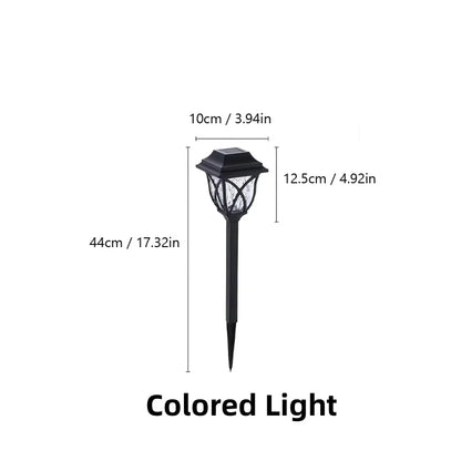8 Pack LED Solar Courtyard Lamp Outdoor Waterproof Lawn Lights Solar Garden Paths Lane Landscape Lighting Decorative Lights