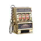 Retro Mini Fruit Machine Keychain Game Winning Best Friend Gift Toy Key Holder Coin Games Console Creative Slot Casino Model-Serilas
